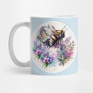 Sweet As Can Bee Vivid Water Color Illustration No Text Mug